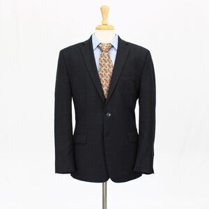 Calvin Klein 40R Gray Solid 2-Button Sport Coat Blazer Jacket P484